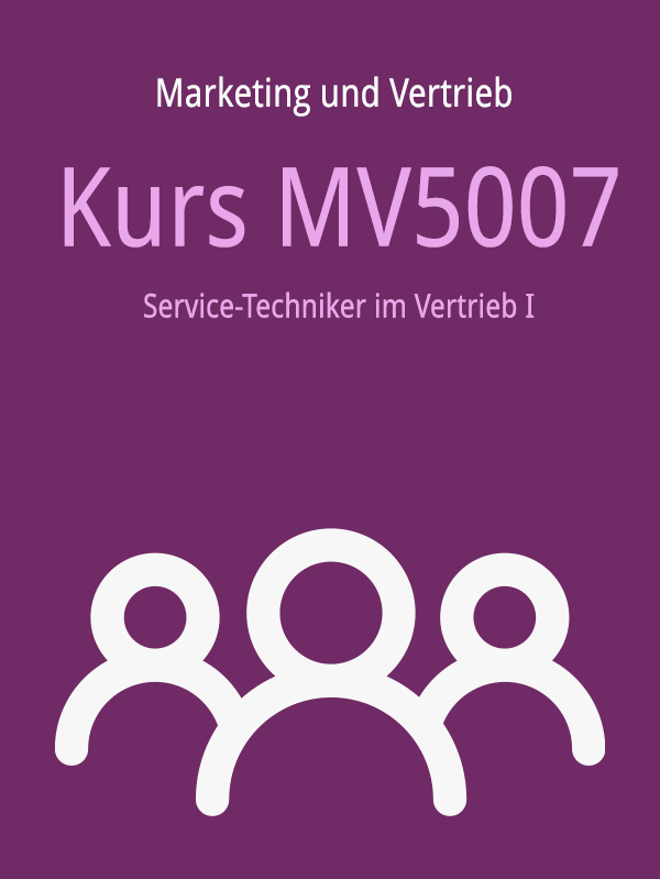 MV5007: Service-Techniker im Vertrieb I