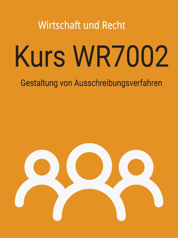 WR7002: Gestaltung von Ausschreibungsverfahren